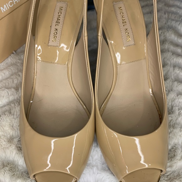 Michael Kors Patent Wedge Pumps - Picture 7 of 8